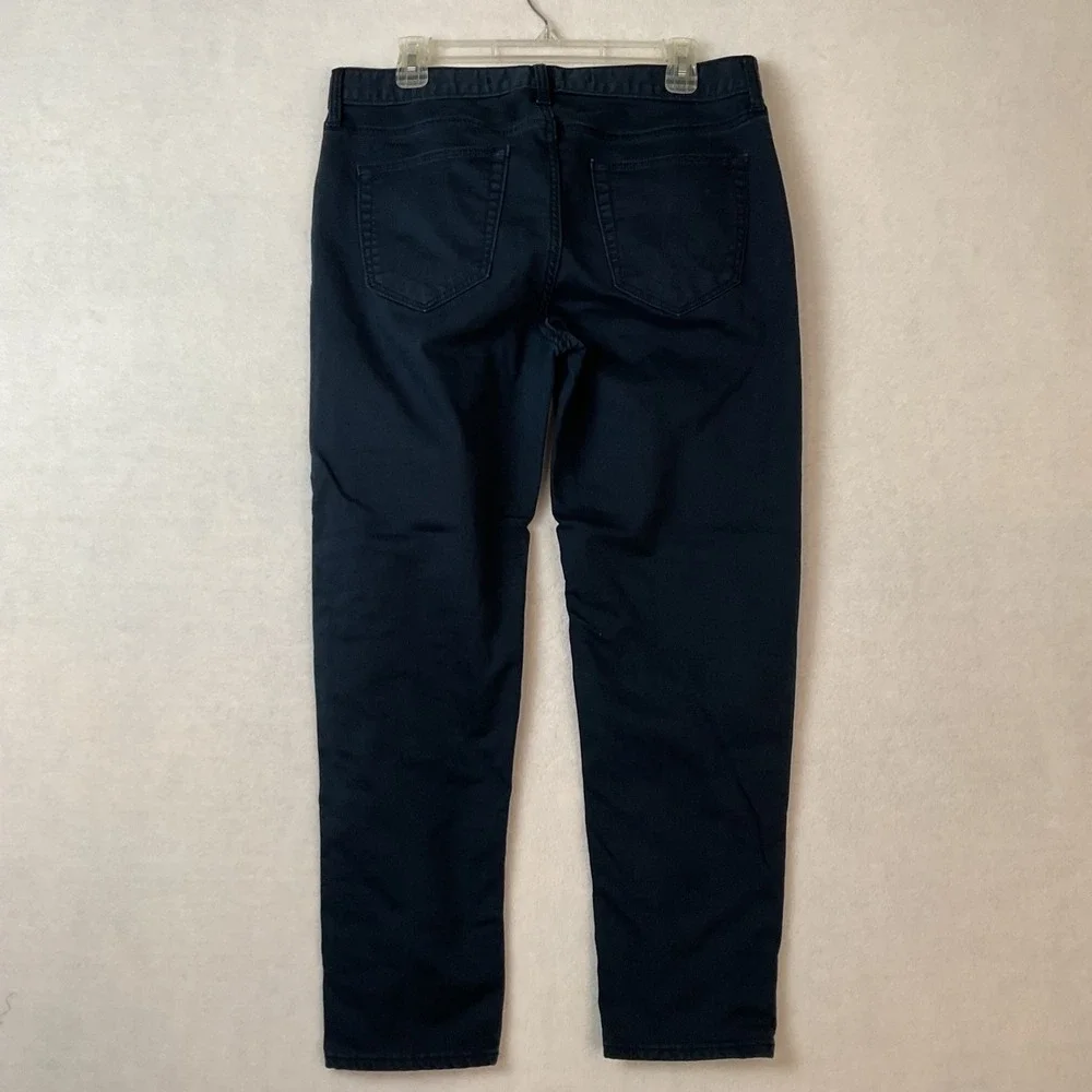 Banana Republic Mens Navy Blue Travel Jean Slim Straight Pants 34x28